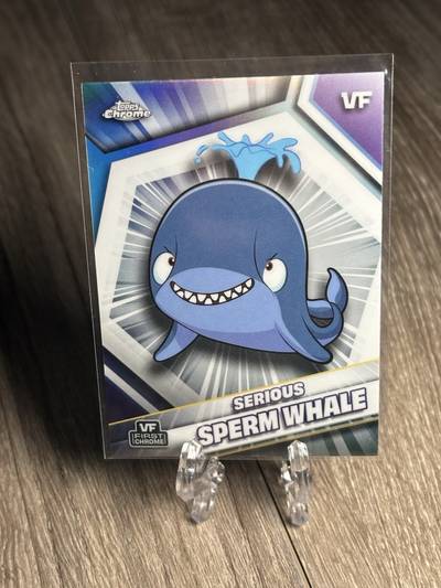 Serious Sperm Whale - 2026 VeeFriends Topps Chrome, Base Refractor (Hobby Only)