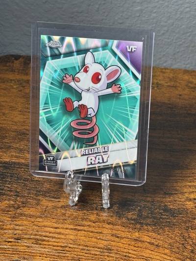 Reliable Rat - 2026 VeeFriends Topps Chrome, Aqua Raywave Refractor /199