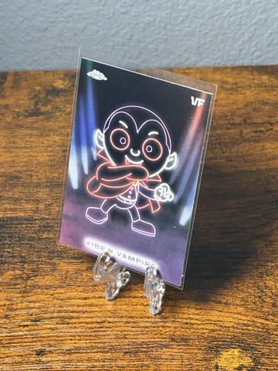 Vibe'n Vampire - 2026 VeeFriends Topps Chrome, Neon Lights