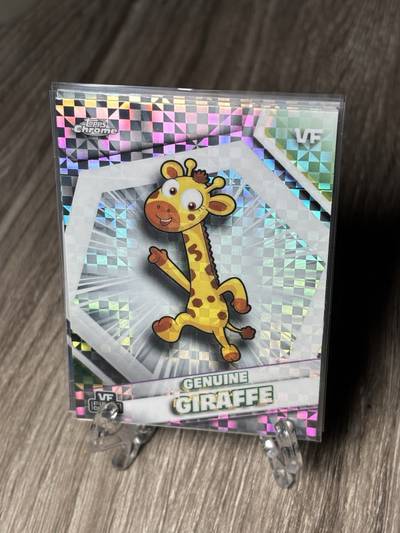 Genuine Giraffe - 2026 VeeFriends Topps Chrome, Base X Refractor (Mega Only)