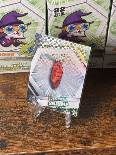 Sufficient Shrimp - 2026 VeeFriends Topps Chrome, Base X Refractor (Mega Only)