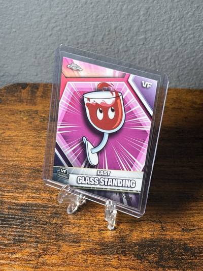 Last Glass Standing - 2026 VeeFriends Topps Chrome, Pink Refractor 110/250