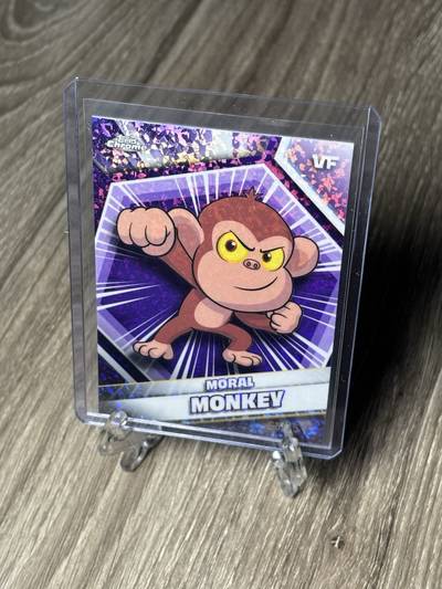 Moral Monkey - 2026 VeeFriends Topps Chrome, Purple MiniDiamond Refractor /75