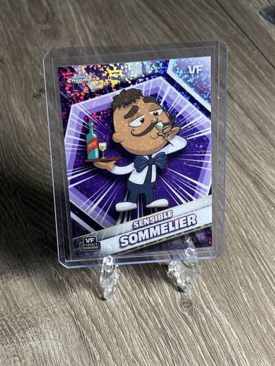 Sensible Sommelier - 2026 VeeFriends Topps Chrome, Purple MiniDiamond Refractor 14/75