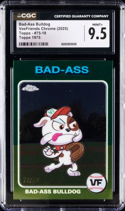 Bad-Ass Bulldog - 2025 VeeFriends Topps Chrome, Base /75